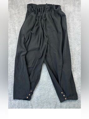 FREE PEOPLE Bring the Beach Pants BLACK Size M